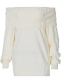 Damen Off-Shoulder Strickpullover R&B