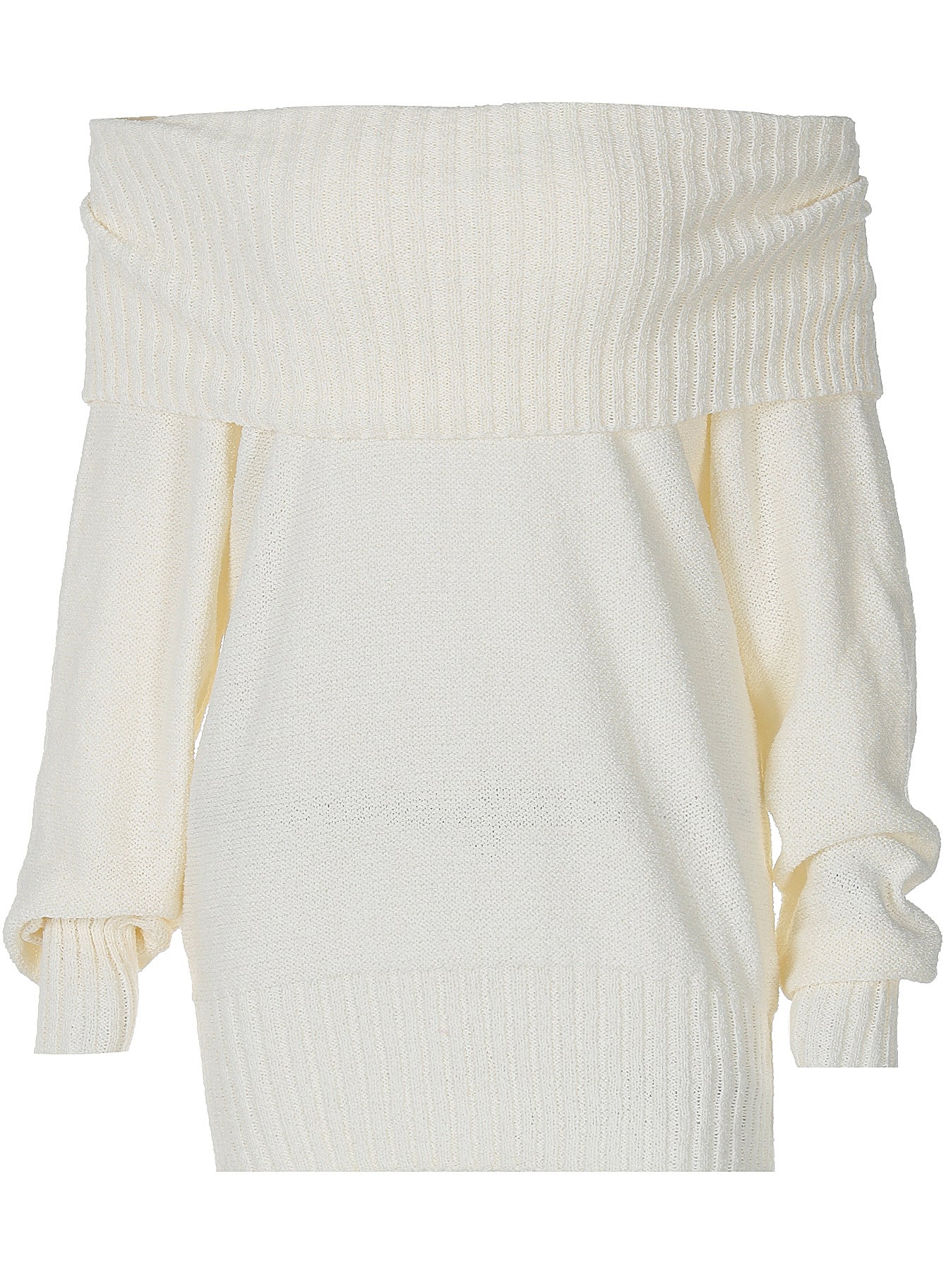 Damen Off-Shoulder Strickpullover R&B