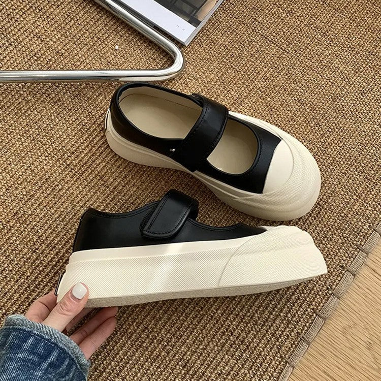 Damen Komfortable Velours-Sneaker mit Klettverschluss R&B