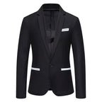 Herren Eleganter Blazer mit kontrastierenden Details