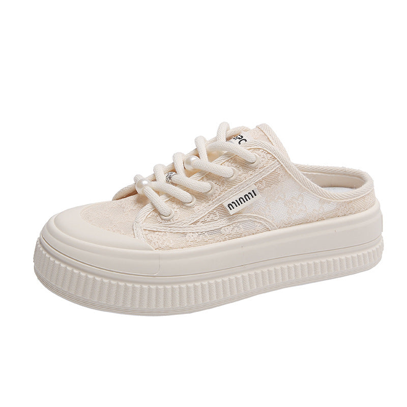 Damen Bequeme Slip-On Sneakers mit luftiger Textiloberfläche