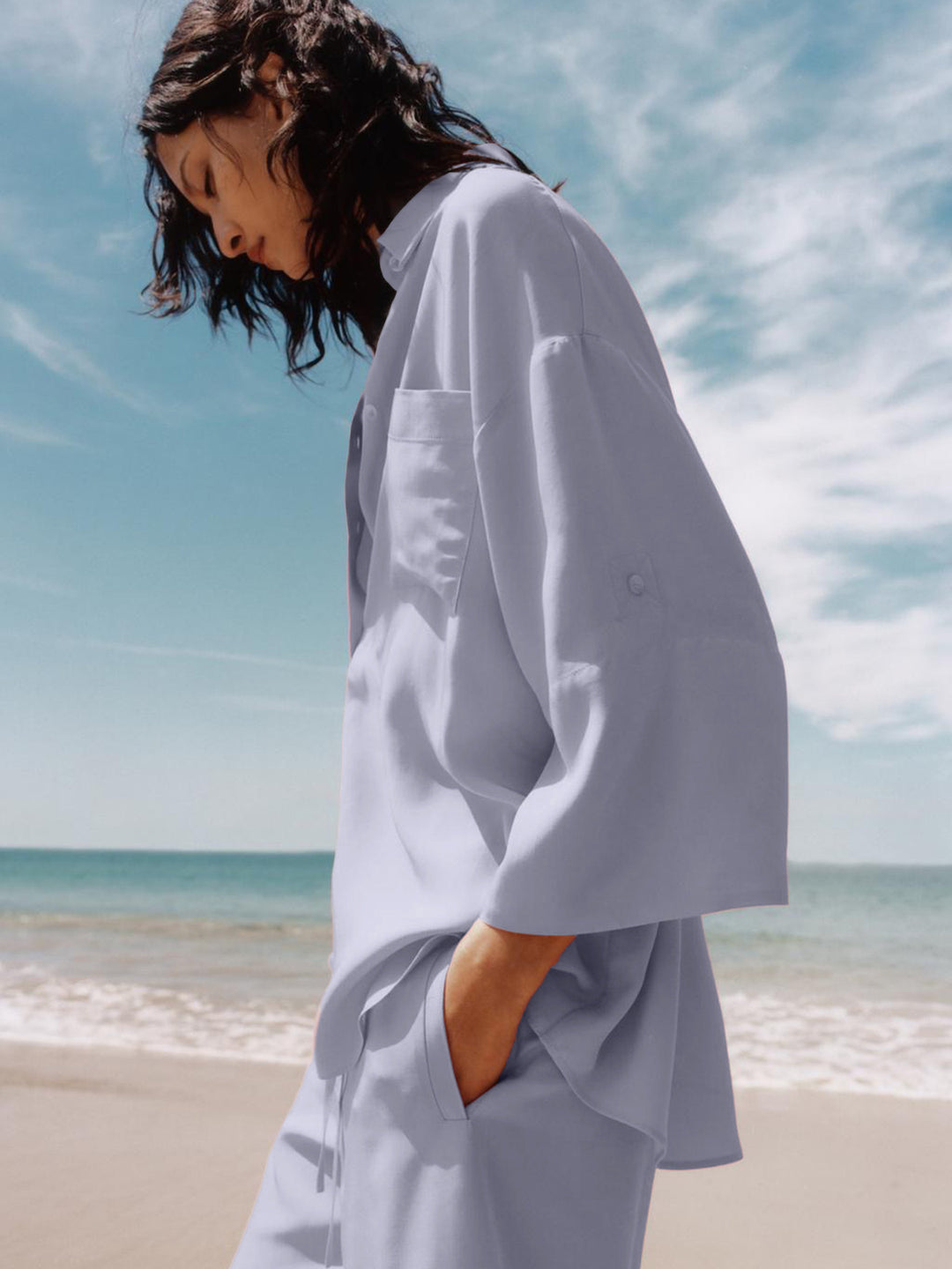 Damen Modisches Strand-Ensemble mit lockerem Schnitt R&B