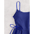 Damen Tankini-Set mit elastischer Raffung und verstellbaren Trägern R&B