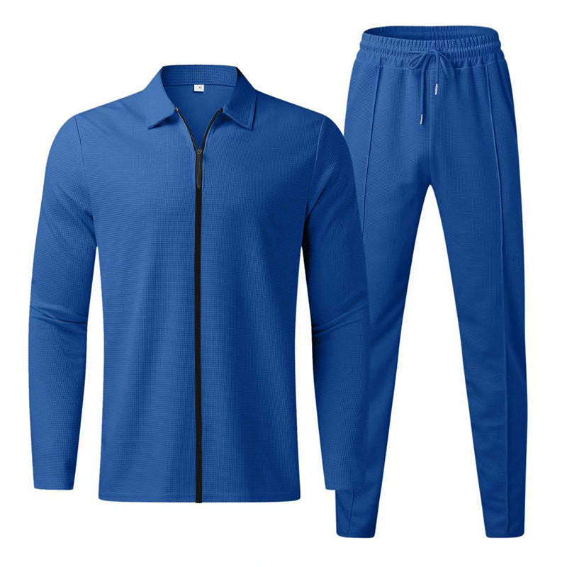 Herren Sportliches Freizeit-Set mit Reißverschluss und atmungsaktiver Struktur R&B