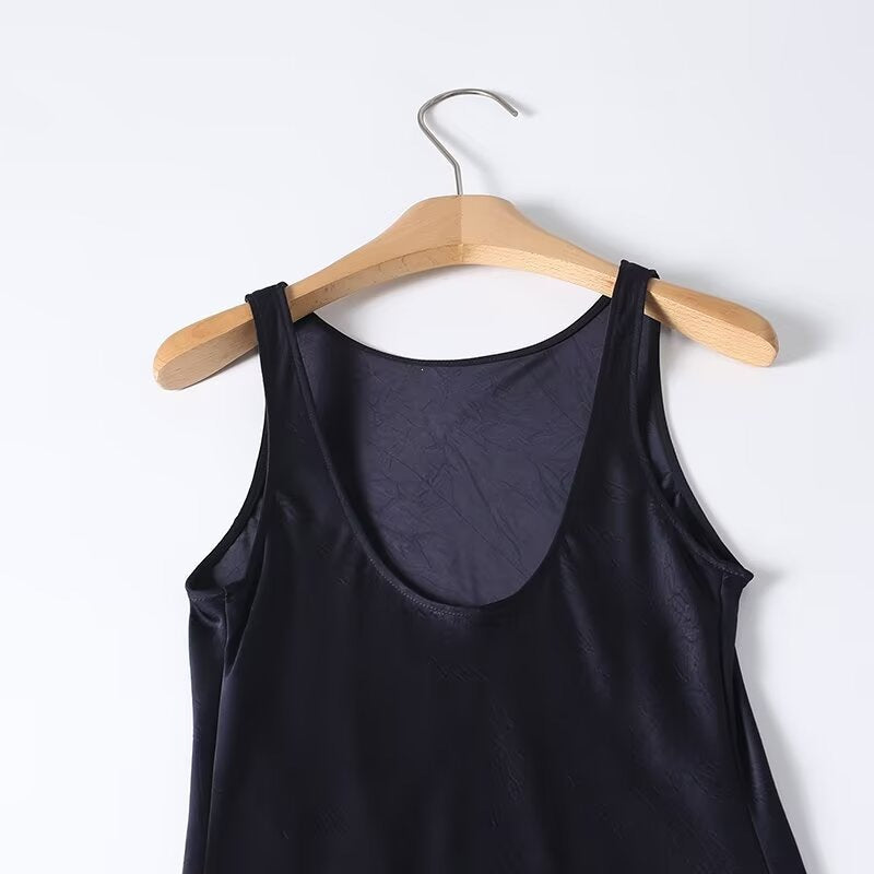 Damen Langes Seidenkleid mit elegantem Rückenausschnitt R&B
