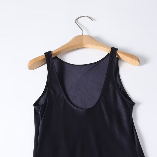 Damen Langes Seidenkleid mit elegantem Rückenausschnitt R&B