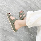 Damen Komfortable Clogs mit modischen Riemen