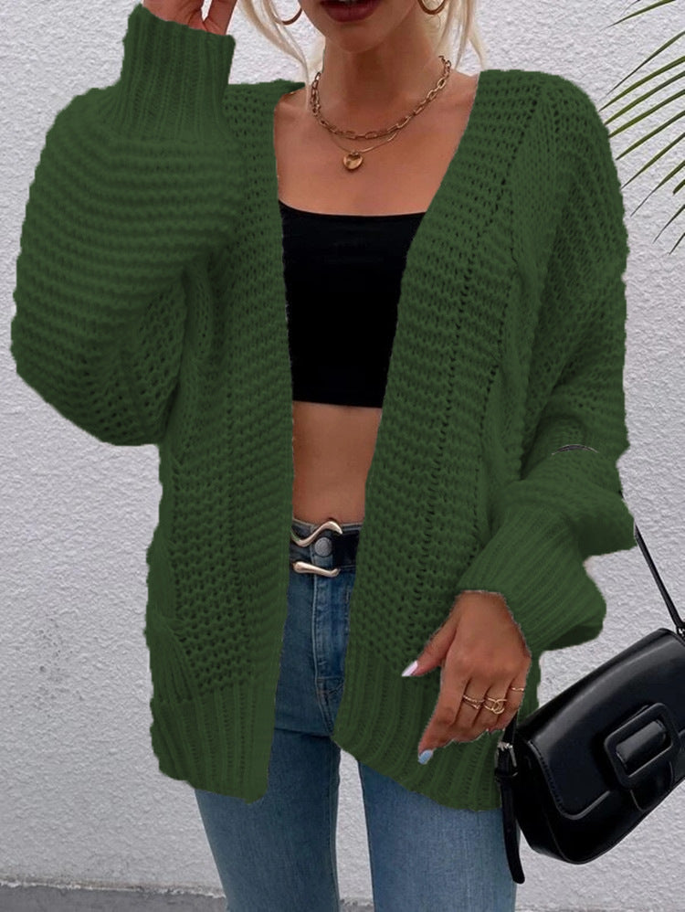 Damen Grobstrickjacke mit lässigem Schnitt und tiefen Taschen R&B