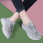 Damen Atmungsaktive Schnür-Sneaker mit flexibler Sohle R&B