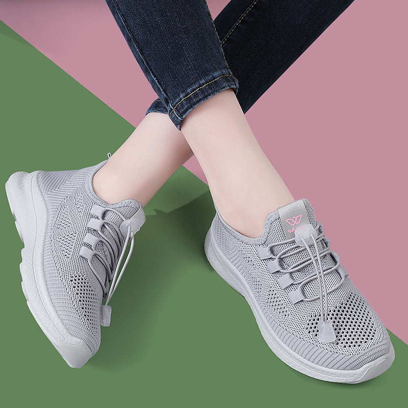 Damen Atmungsaktive Schnür-Sneaker mit flexibler Sohle R&B