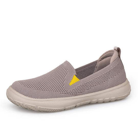 Damen nan nahtloser Strick-Slipper mit ergonomischer Fußbettenkontur und stoßabsorbierender Leichtlaufsohle R&B