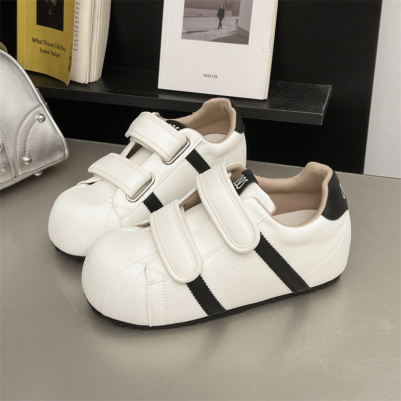Damen sportliche Sneaker mit verstellbarem Klettverschluss und rutschfester Sohle R&B
