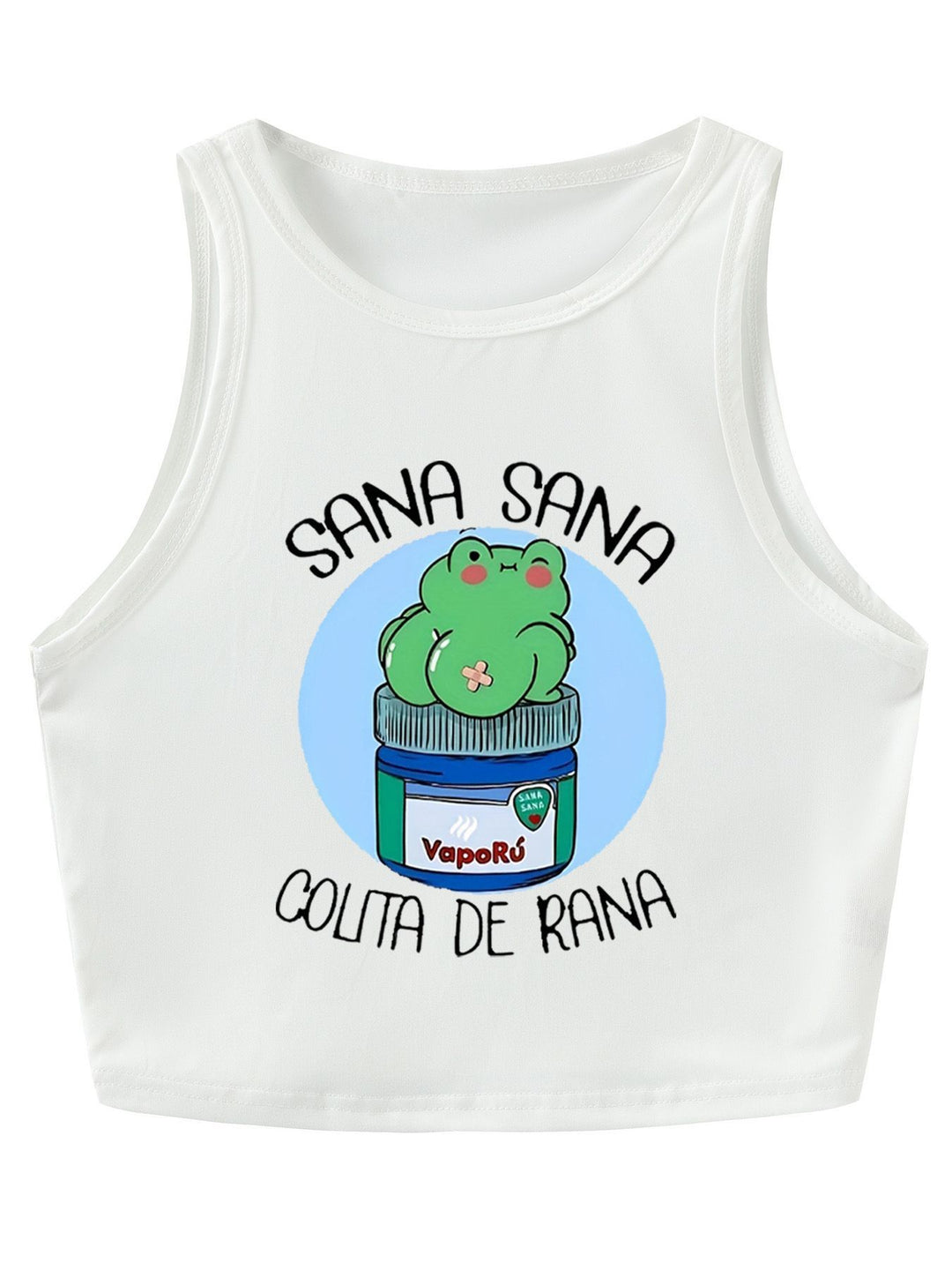 Damen Crop-Top mit kreativem Spruch und lässigem Schnitt R&B