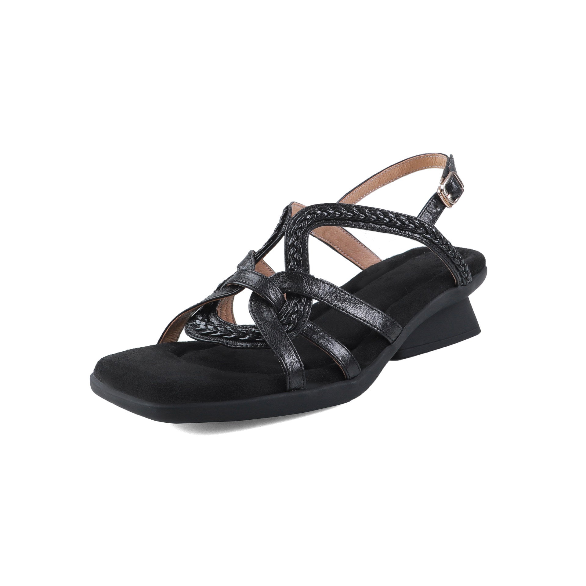 Damen Komfortable Slingback-Sandalen mit geflochtenem Riemendesign R&B