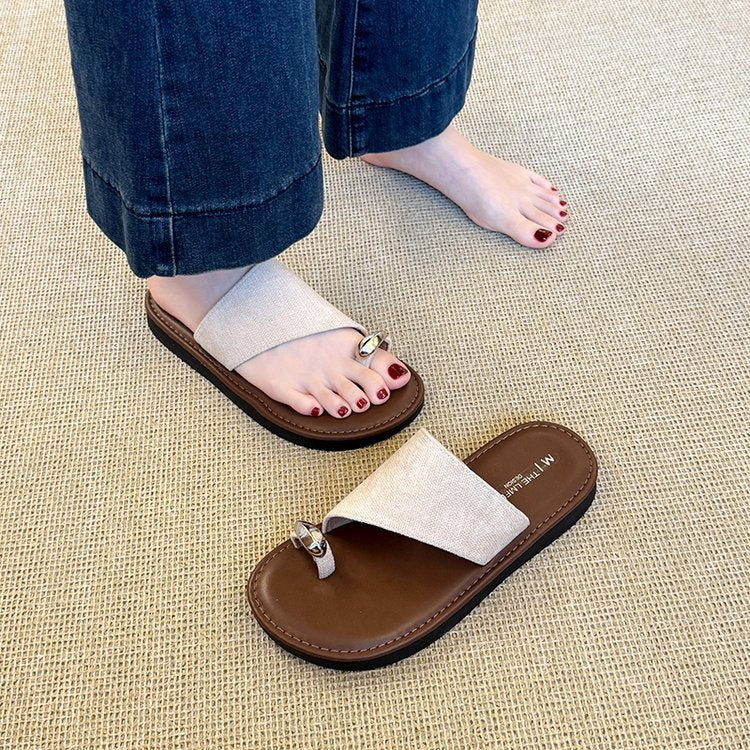 Damen modische Riemensandalen mit komfortablem Fußbett und zierlichem Design R&B