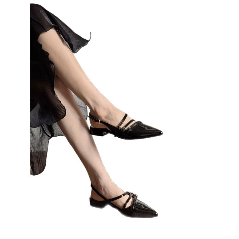 Damen Slingback Ballerinas mit dekorativen Riemchen R&B