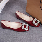 Damen Ballerinas mit extravagantem Schmuckdetail R&B