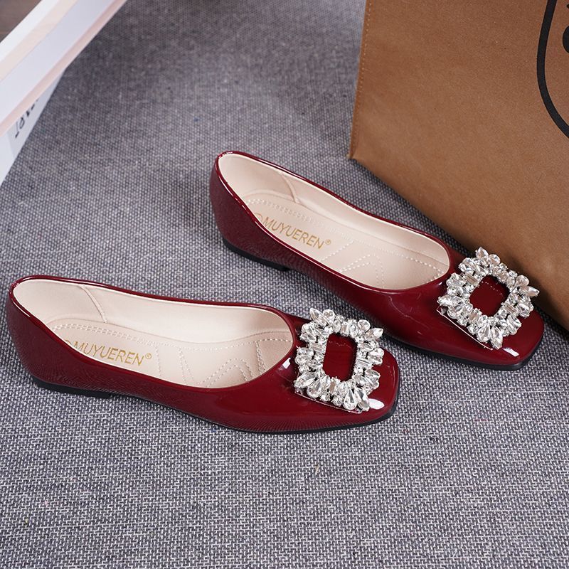 Damen Ballerinas mit extravagantem Schmuckdetail R&B