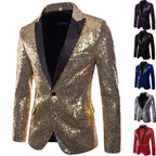 Herren glamouröser Pailletten Blazer R&B