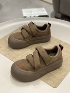 Damen Sneakers mit doppeltem Klettverschluss und modischem Design
