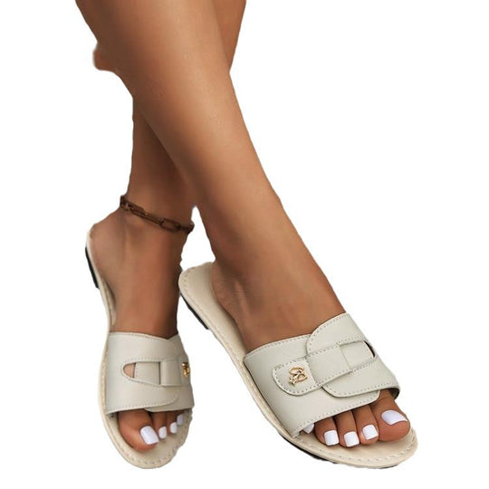 Damen Komfortable Riemensandalen mit elegantem Schnallen-Design R&B