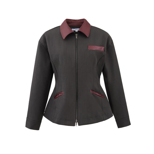 Damen Freizeitjacke mit klassischem Kragen und eleganten Details R&B