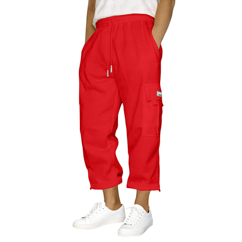 Damen Cargo-Hose mit elastischem Bund und praktischen Seitentaschen R&B