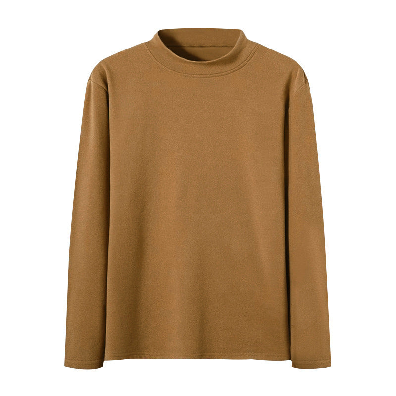 Herren nan körperbetonter Feinstrickpullover mit engem Rundhalsausschnitt R&B