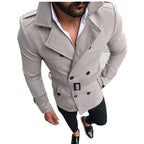 Herren stylischer, taillierter Designermantel R&B