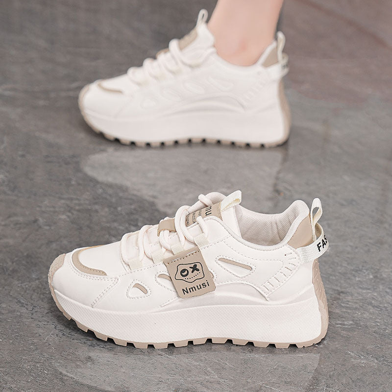 Damen Sportliche Plateau-Sneaker mit atmungsaktiver Konstruktion R&B