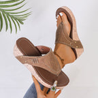 Damen Wedge-Pantoletten mit stilvoller Korksohle und komfortabler Fußbettung R&B