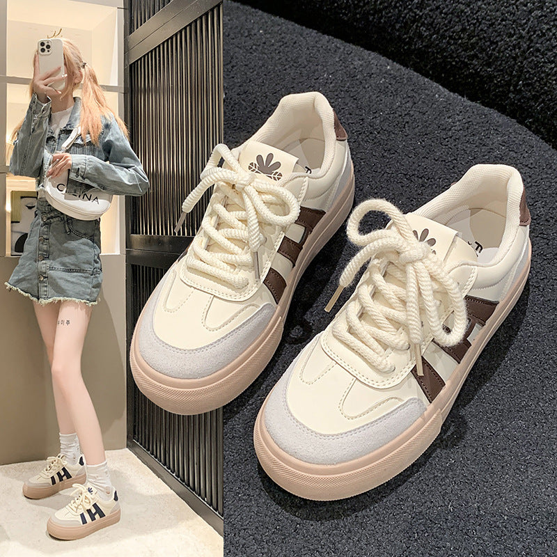 Damen sportliche Sneakers mit hochwertiger Leder- und Wildlederkombination R&B
