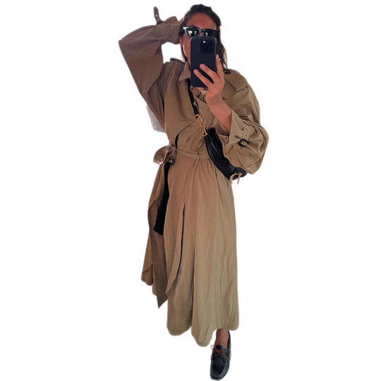 Damen Oversized Trenchcoat R&B