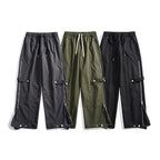 Damen moderne Cargo-Hose mit Reißverschluss und praktischen Taschen R&B