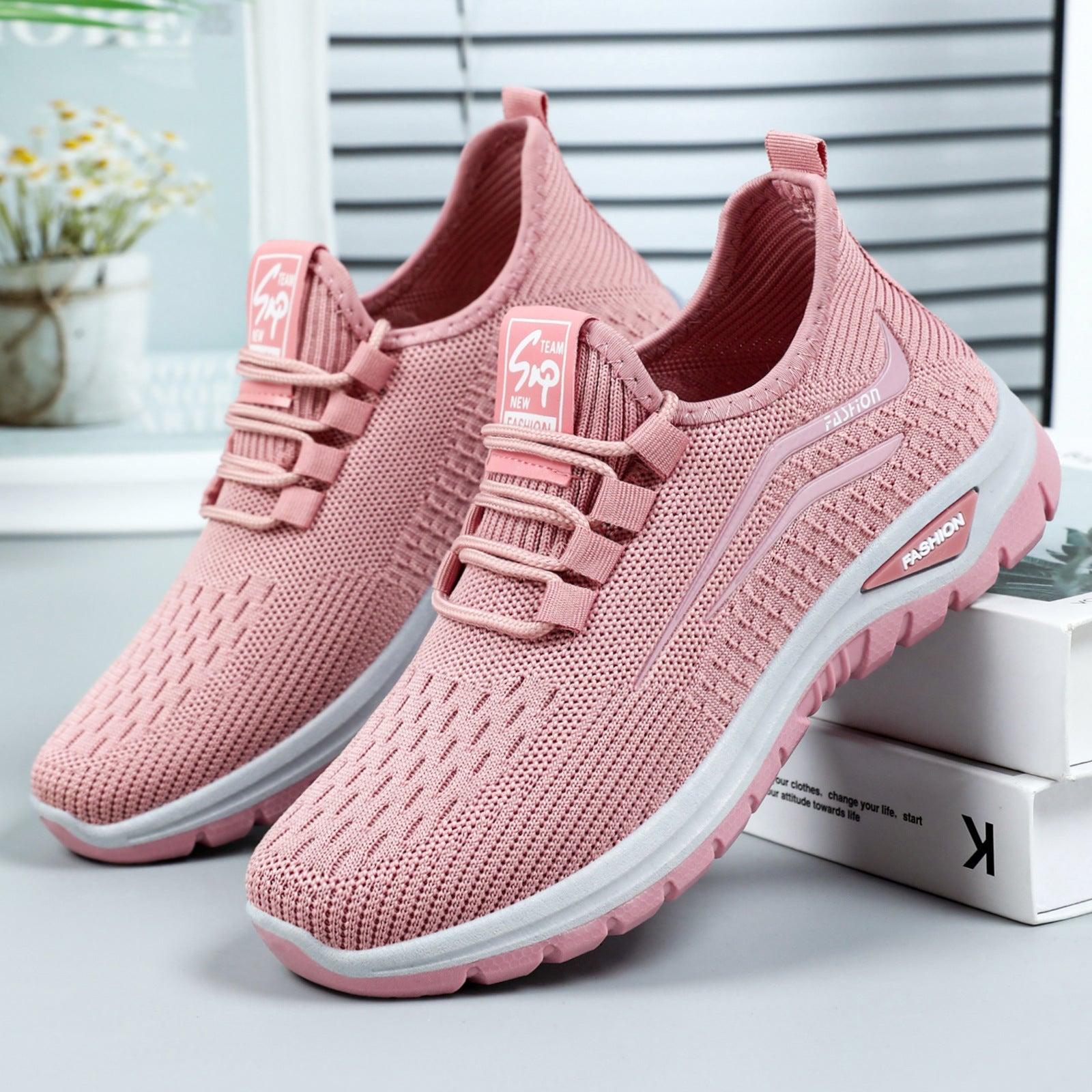 Damen Atmungsaktive Freizeitschuhe mit elastischen Einsätzen R&B