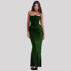 Damen Elegantes Abendkleid mit tiefem Dekolleté und drapierten Details R&B