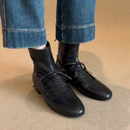 Damen zeitlose Ankle Boots mit hohem Schaft und eleganter Schnürung R&B