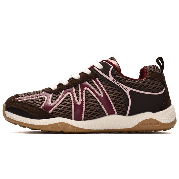 Damen Atmungsaktive Fitness-Sneaker mit flexiblem Mesh-Obermaterial und rutschfester Sohle R&B