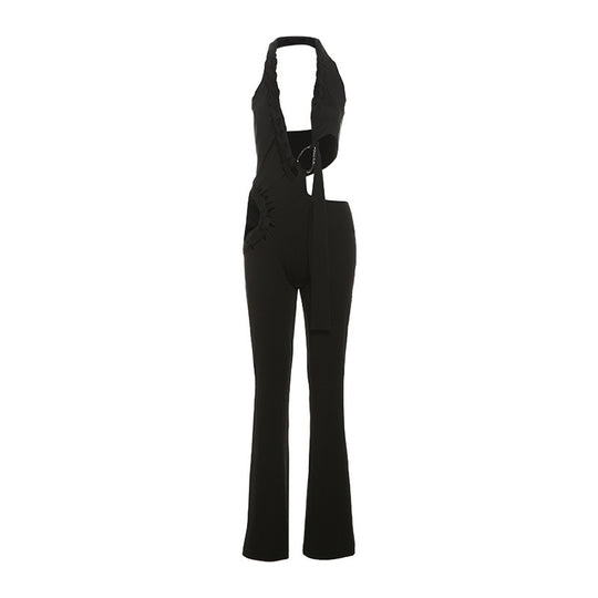 Damen Figurbetonter Overall mit drapierten Details R&B