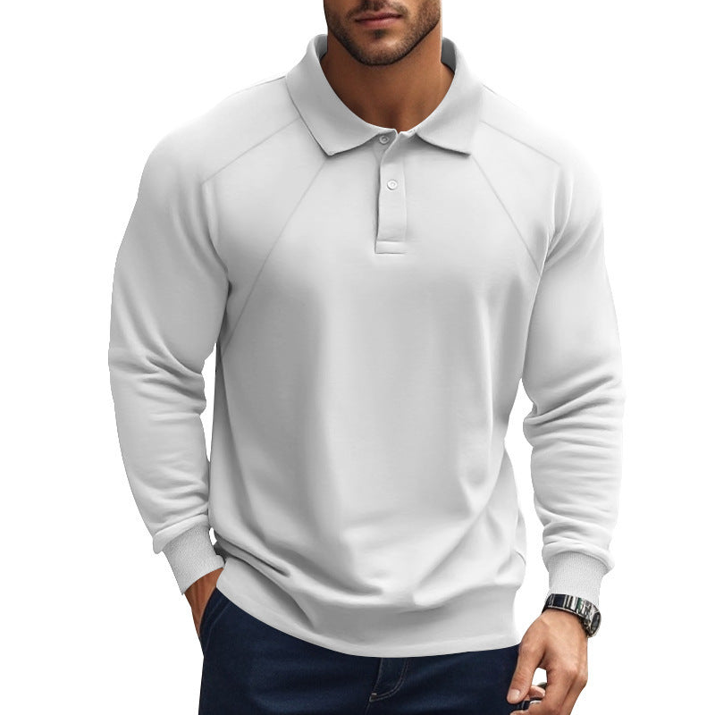 Herren Langarm-Polohemd mit charakteristischem Raglan-Schnitt R&B
