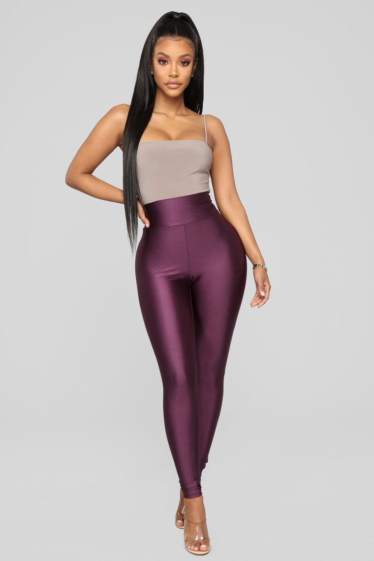 Damen Hochgeschnittene Leggings mit Raffung R&B