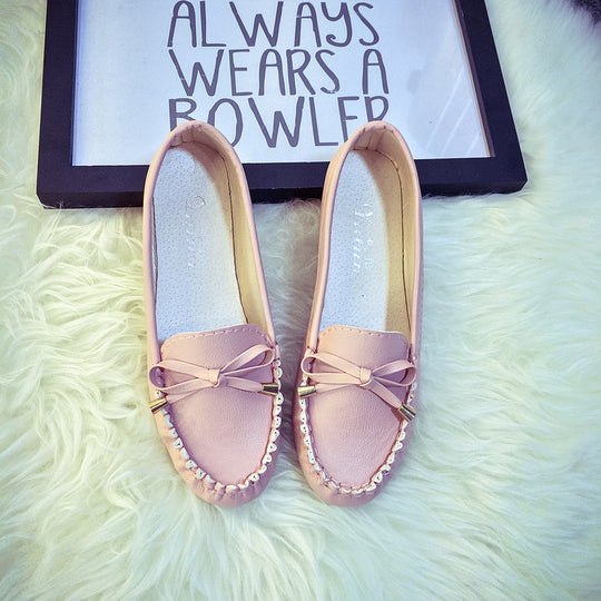 Damen Mokassin Slipper mit elegantem Schleifen-Detail und komfortabler Innensohle R&B