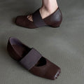 Damen elegante Flachschuhe mit praktischem Riemendesign R&B