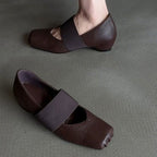 Damen elegante Flachschuhe mit praktischem Riemendesign R&B