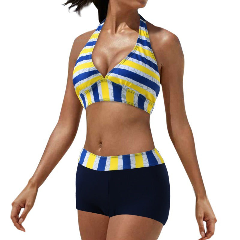 Damen Sportlicher Bikini mit hoch geschnittenem Unterteil R&B