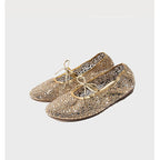 Damen Ballerinas mit funkelndem Strassdesign und bequemer Innensohle R&B