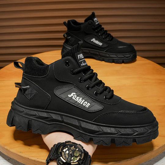 Herren High-Top Sneakers mit robustem Profil und rutschfester Sohle R&B