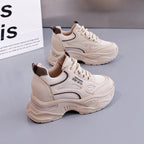 Damen Modische Sneakers mit dicker Plattform und atmungsaktiver Oberseite R&B