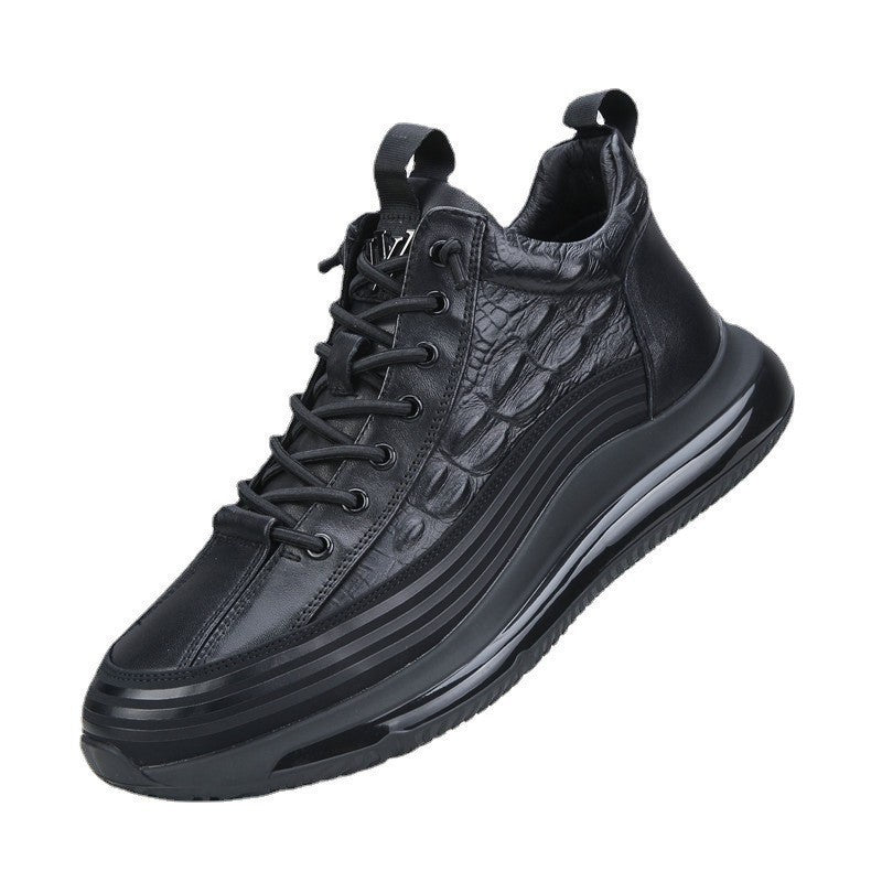 Damen Sportliche High-Top Sneaker aus hochwertigem Leder im modernen Design R&B