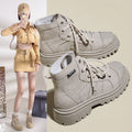 Damen Hochformat Sneaker aus robustem Textil mit trendiger Profilsohle R&B